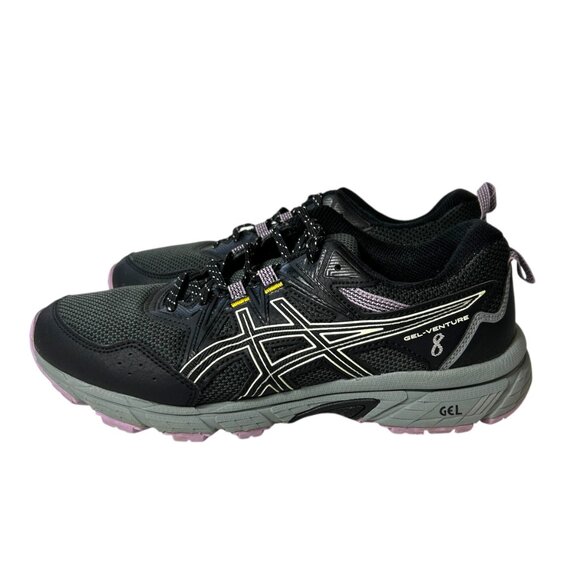 Asics Gel-Venture 10 Women's Black/Purple Running Shoes/Sneakers Size 10 - Picture 1 of 10